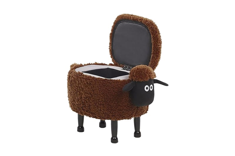 Sheep Ottoman med Opbevaring - Brun - Ottoman