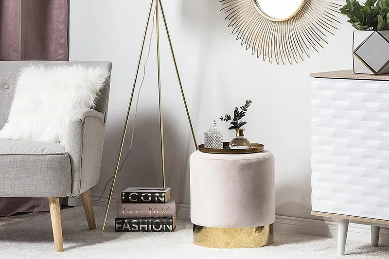 Sophia Puf 39 cm - Lyserød - Møbler - Stole & lænestole - Taburet & skammel - Ottoman