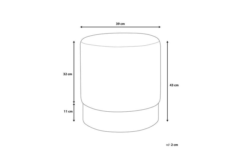 Sophia Puf 39 cm - Blå - Møbler - Stole & lænestole - Taburet & skammel - Ottoman