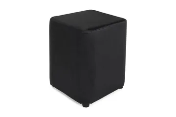 Square Puf Læder - Sort - Møbler - Stole & lænestole - Taburet & skammel - Ottoman