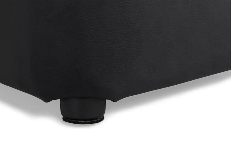 Square Puf Læder - Sort - Møbler - Stole & lænestole - Taburet & skammel - Ottoman