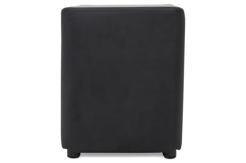 Square Puf Læder - Sort - Møbler - Stole & lænestole - Taburet & skammel - Ottoman