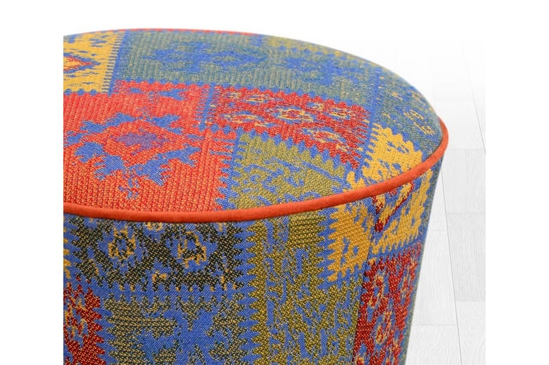 Sweetwater Siddepuf 42 cm - Rød/Blå - Møbler - Stole & lænestole - Taburet & skammel - Ottoman