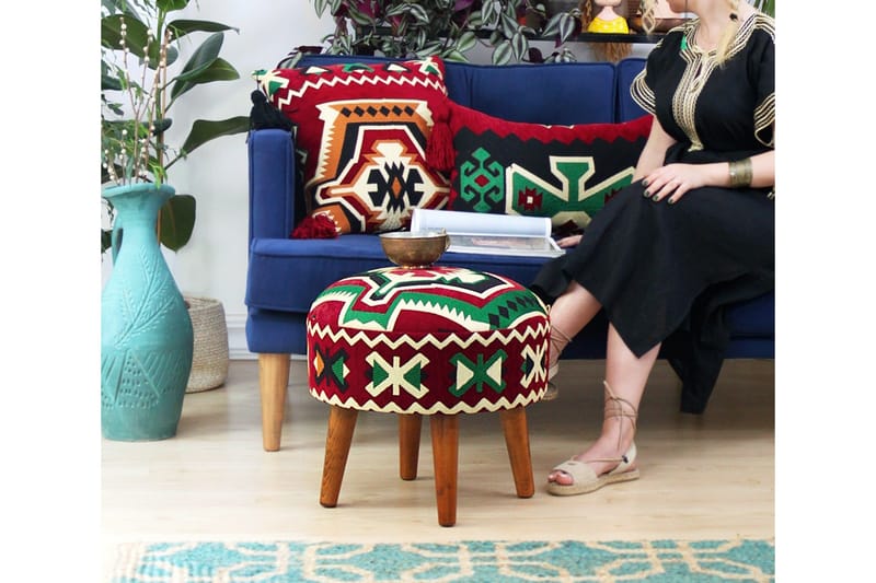 Tarrytown Siddepuf 46 cm - Flerfarvet - Møbler - Stole & lænestole - Taburet & skammel - Ottoman