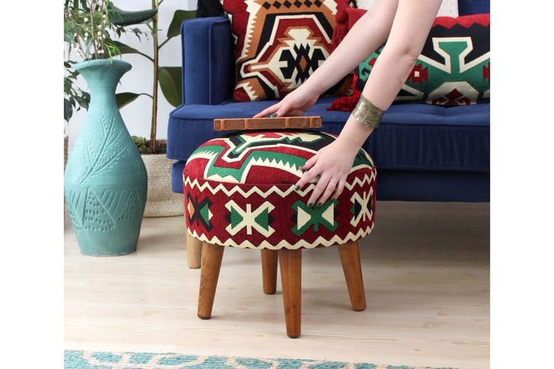 Tarrytown Siddepuf 46 cm - Flerfarvet - Møbler - Stole & lænestole - Taburet & skammel - Ottoman