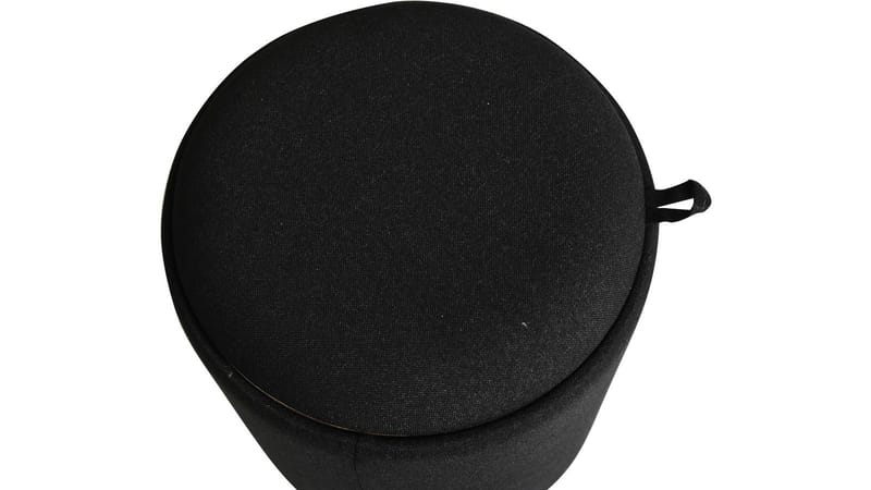 Velmira puf 2 dele 39 cm rund - Sort - Møbler - Stole & lænestole - Taburet & skammel - Ottoman - Ottoman & siddepuf med opbevaring