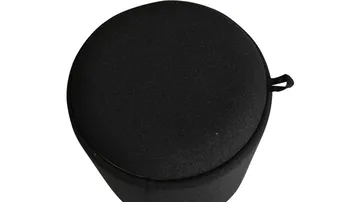 Velmira puf 2 dele 39 cm rund - Sort - Møbler - Stole & lænestole - Taburet & skammel - Ottoman - Ottoman & siddepuf med opbevaring