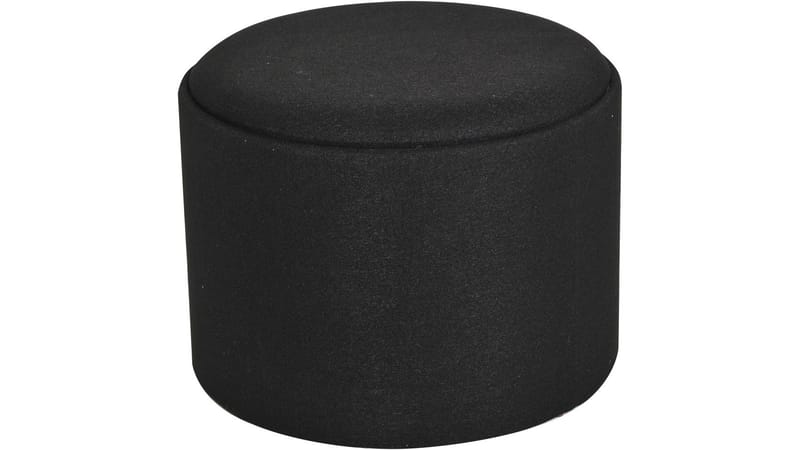 Velmira puff 56 cm rund, Sort