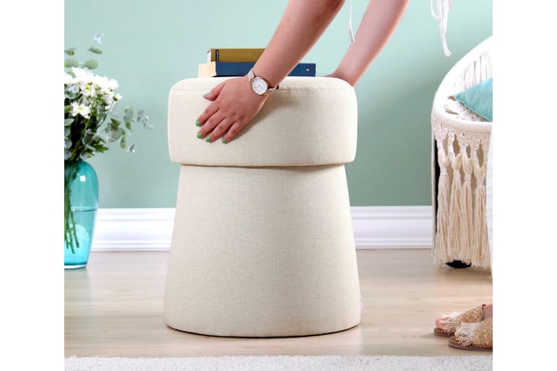 Waterford Siddepuf 40 cm - Beige - Møbler - Stole & lænestole - Taburet & skammel - Ottoman