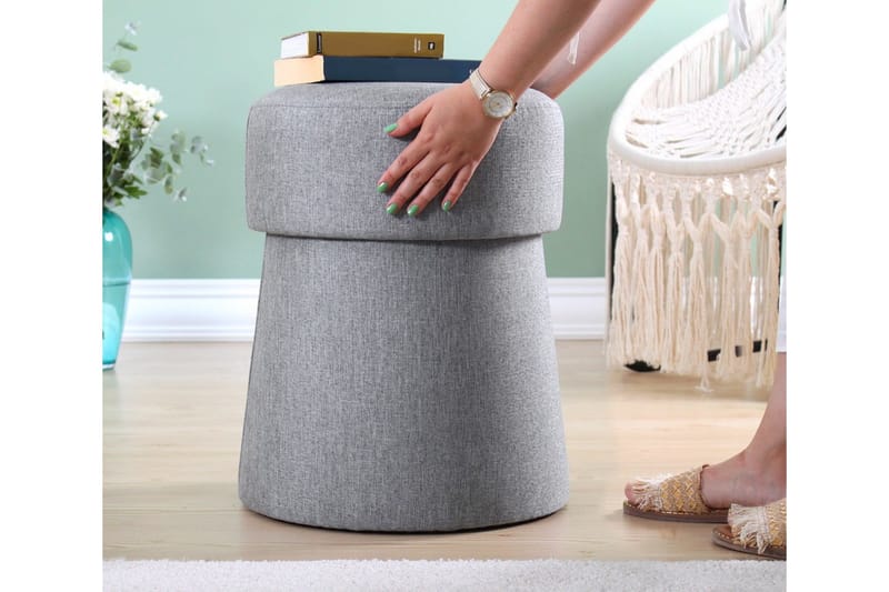 Waterford Siddepuf 40 cm - Lysegrå - Møbler - Stole & lænestole - Taburet & skammel - Ottoman