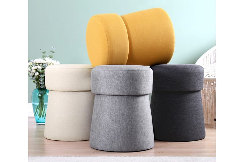 Waterford Siddepuf 40 cm - Lysegrå - Møbler - Stole & lænestole - Taburet & skammel - Ottoman