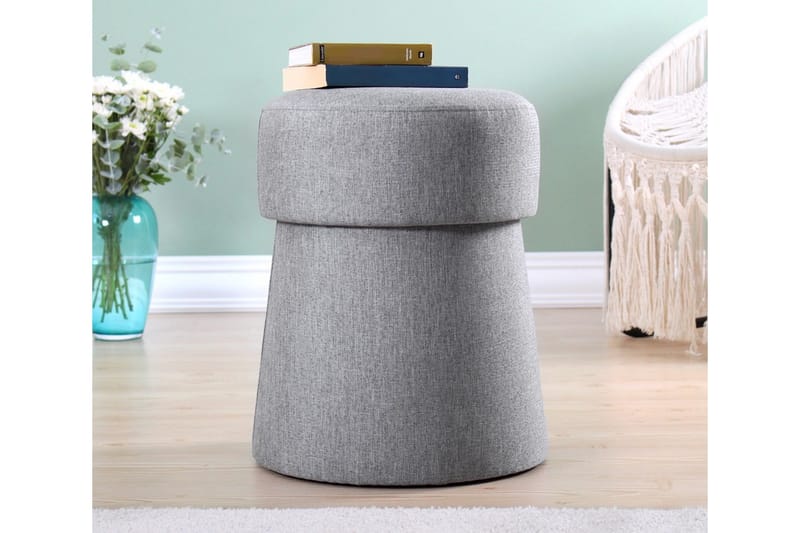 Waterford Siddepuf 40 cm, Lysegrå