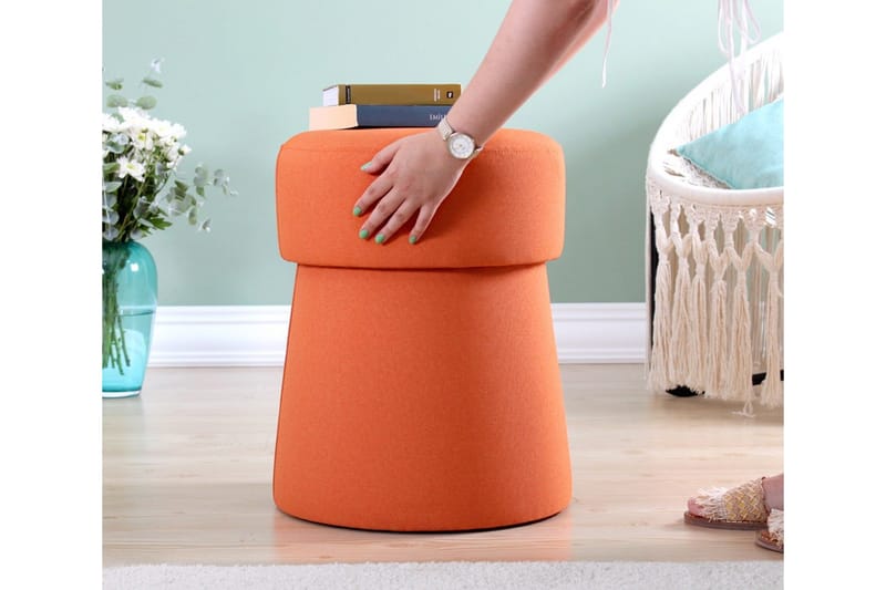 Waterford Siddepuf 40 cm - Orange - Møbler - Stole & lænestole - Taburet & skammel - Ottoman