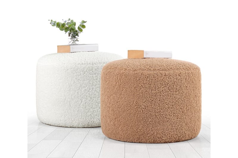 Whitman Siddepuf 54 cm - Hvid - Møbler - Stole & lænestole - Taburet & skammel - Ottoman