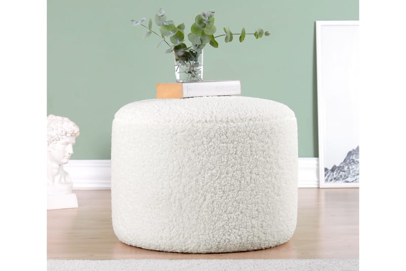 Whitman Siddepuf 54 cm, Hvid