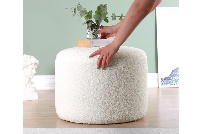 Whitman Siddepuf 54 cm - Hvid - Møbler - Stole & lænestole - Taburet & skammel - Ottoman