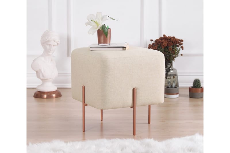 Yellowknife Siddepuf 40 cm - Beige - Møbler - Stole & lænestole - Taburet & skammel - Ottoman