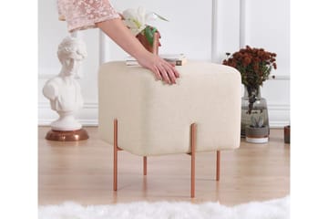 Yellowknife Siddepuf 40 cm - Beige - Møbler - Stole & lænestole - Taburet & skammel - Ottoman