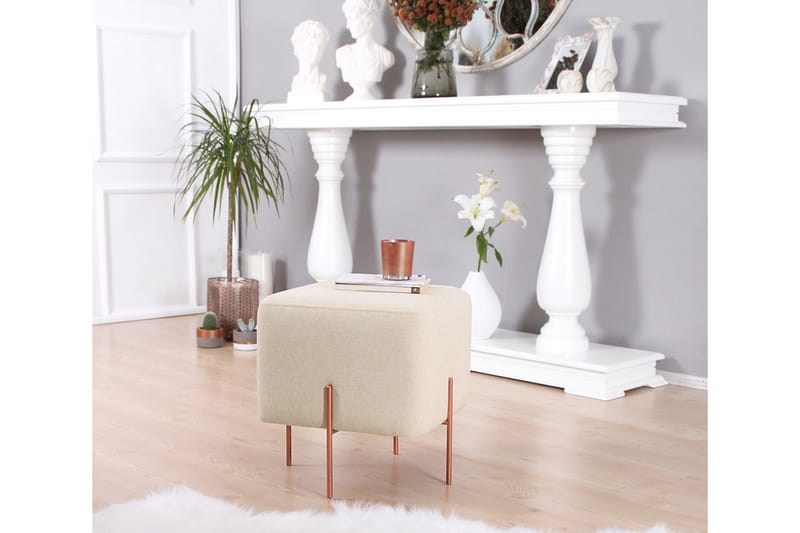 Yellowknife Siddepuf 40 cm - Beige - Møbler - Stole & lænestole - Taburet & skammel - Ottoman