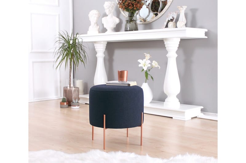 Yellowknife Siddepuf 40 cm - Blå - Møbler - Stole & lænestole - Taburet & skammel - Ottoman