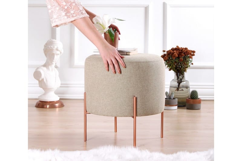 Yellowknife Siddepuf 40 cm - Brun - Møbler - Stole & lænestole - Taburet & skammel - Ottoman