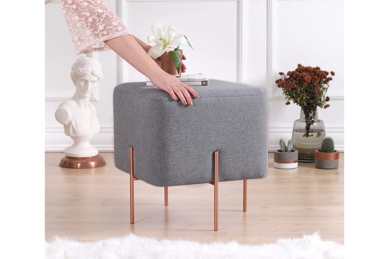 Yellowknife Siddepuf 40 cm - Grå - Møbler - Stole & lænestole - Taburet & skammel - Ottoman