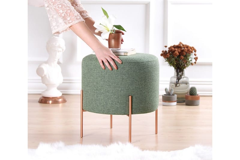 Yellowknife Siddepuf 40 cm - Grøn - Møbler - Stole & lænestole - Taburet & skammel - Ottoman