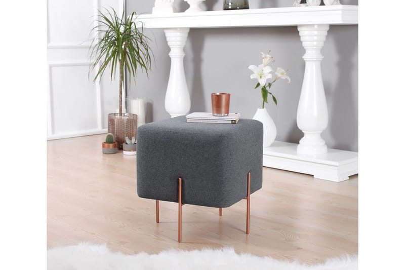Yellowknife Siddepuf 40 cm - Mørkegrå - Møbler - Stole & lænestole - Taburet & skammel - Ottoman