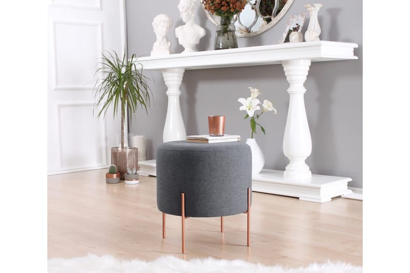 Yellowknife Siddepuf 40 cm - Mørkegrå - Møbler - Stole & lænestole - Taburet & skammel - Ottoman