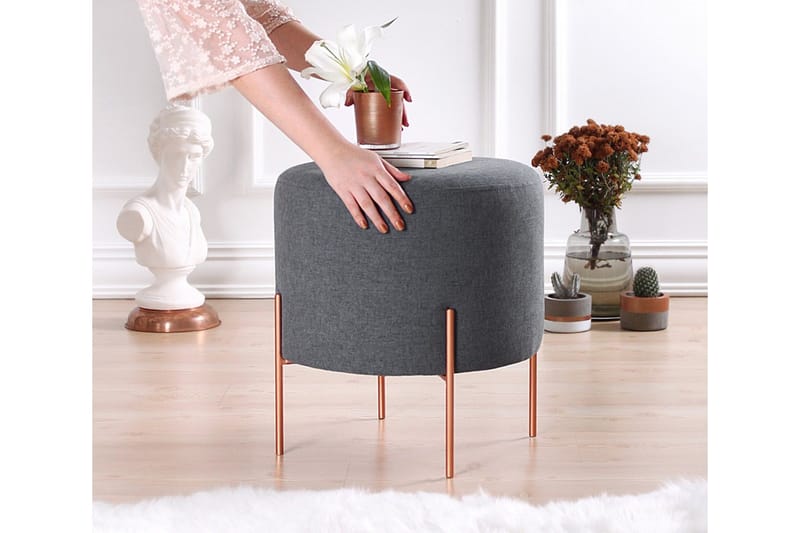 Yellowknife Siddepuf 40 cm - Mørkegrå - Møbler - Stole & lænestole - Taburet & skammel - Ottoman