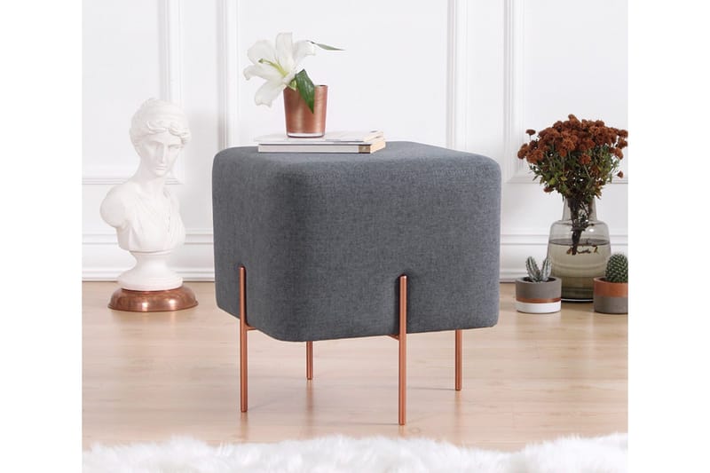 Yellowknife Siddepuf 40 cm - Mørkegrå - Møbler - Stole & lænestole - Taburet & skammel - Ottoman