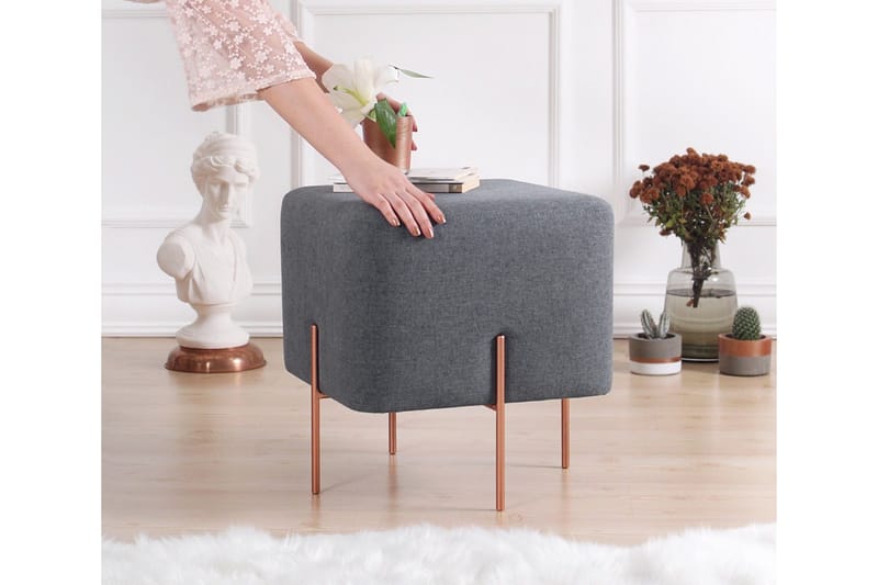 Yellowknife Siddepuf 40 cm - Mørkegrå - Møbler - Stole & lænestole - Taburet & skammel - Ottoman