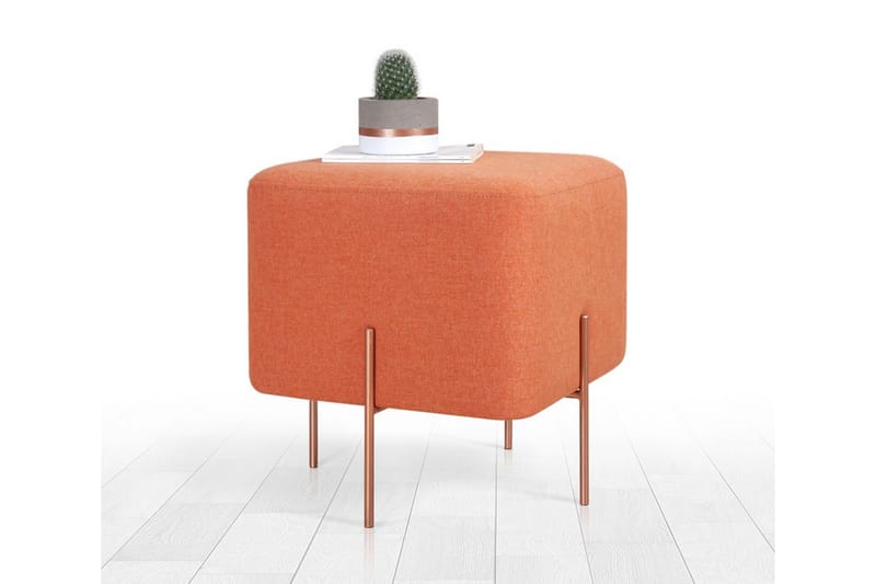 Yellowknife Siddepuf 40 cm - Orange - Møbler - Stole & lænestole - Taburet & skammel - Ottoman