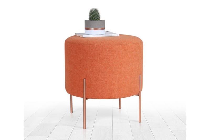 Yellowknife Siddepuf 40 cm - Orange - Møbler - Stole & lænestole - Taburet & skammel - Ottoman