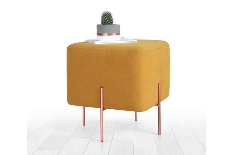 Yellowknife Siddepuf 40 cm - Sennepsgul - Møbler - Stole & lænestole - Taburet & skammel - Ottoman