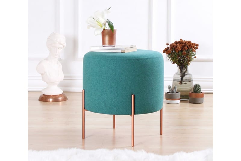 Yellowknife Siddepuf 40 cm - Turkis - Møbler - Stole & lænestole - Taburet & skammel - Ottoman