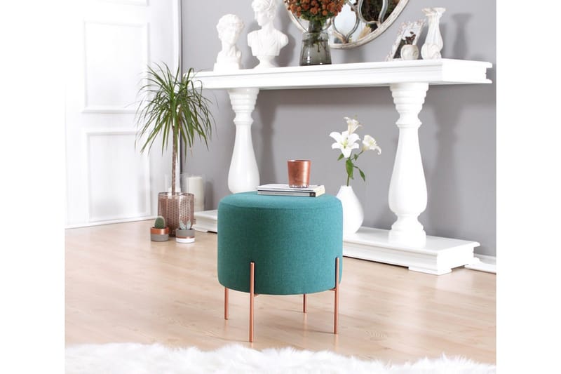 Yellowknife Siddepuf 40 cm - Turkis - Møbler - Stole & lænestole - Taburet & skammel - Ottoman