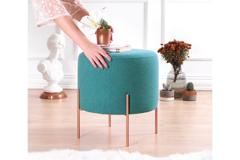 Yellowknife Siddepuf 40 cm - Turkis - Møbler - Stole & lænestole - Taburet & skammel - Ottoman