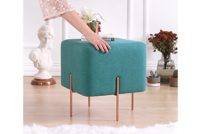 Yellowknife Siddepuf 40 cm - Turkis - Møbler - Stole & lænestole - Taburet & skammel - Ottoman
