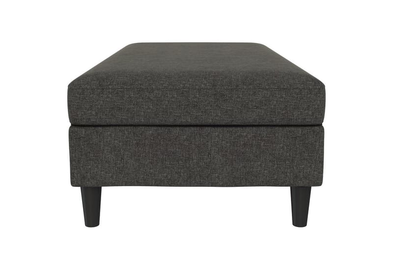 Ottoman/Taburet Hartford Antracit, Linnedstoflook (100% Polyester - Antracit, Linnedstoflook (100% Polyester - Møbler - Stole & lænestole - Taburet & skammel - Puf