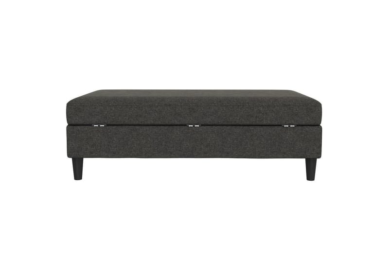 Ottoman/Taburet Hartford Antracit, Linnedstoflook (100% Polyester - Antracit, Linnedstoflook (100% Polyester - Møbler - Stole & lænestole - Taburet & skammel - Puf