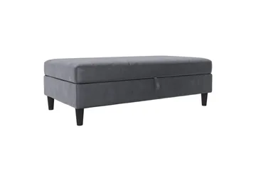 Ottoman/Taburet Hartford Antracit, Velour