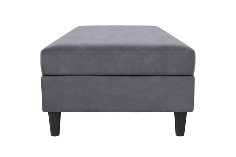 Ottoman/Taburet Hartford Antracit, Velour - Antracit, Velour - Møbler - Stole & lænestole - Taburet & skammel - Puf