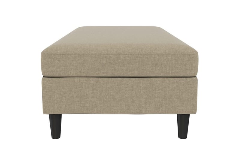 Ottoman/Taburet Hartford Brun, Linnedstoflook (100% Polyester - Brun, Linnedstoflook (100% Polyester - Møbler - Stole & lænestole - Taburet & skammel - Puf