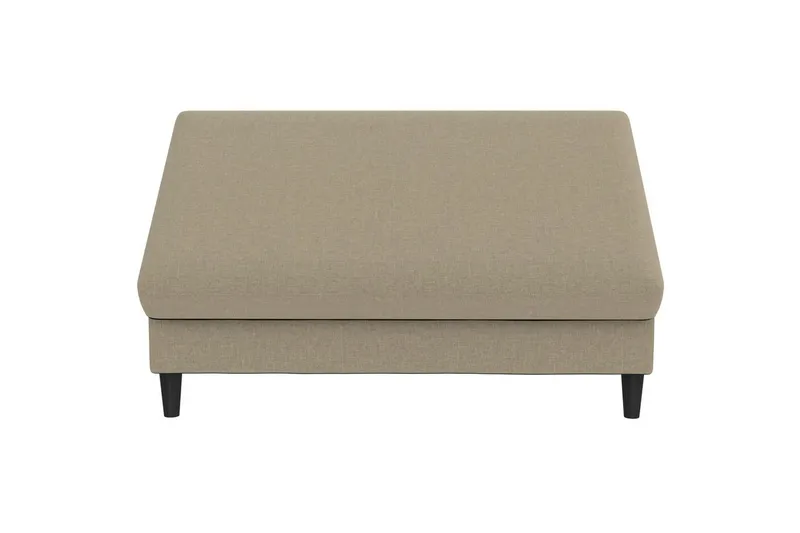 Ottoman/Taburet Hartford Brun, Linnedstoflook (100% Polyester - Brun, Linnedstoflook (100% Polyester - Møbler - Stole & lænestole - Taburet & skammel - Puf