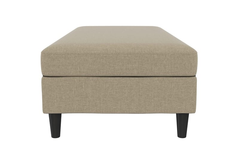 Ottoman/Taburet Hartford Brun, Linnedstoflook (100% Polyester - Brun, Linnedstoflook (100% Polyester - Møbler - Stole & lænestole - Taburet & skammel - Puf