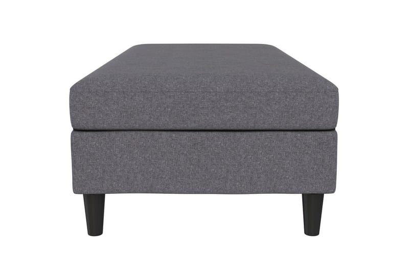 Ottoman/Taburet Hartford Grå, Linnedstoflook (100% Polyester - Grå, Linnedstoflook (100% Polyester - Møbler - Stole & lænestole - Taburet & skammel - Puf