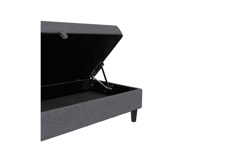 Ottoman/Taburet Hartford Grå, Linnedstoflook (100% Polyester - Grå, Linnedstoflook (100% Polyester - Møbler - Stole & lænestole - Taburet & skammel - Puf