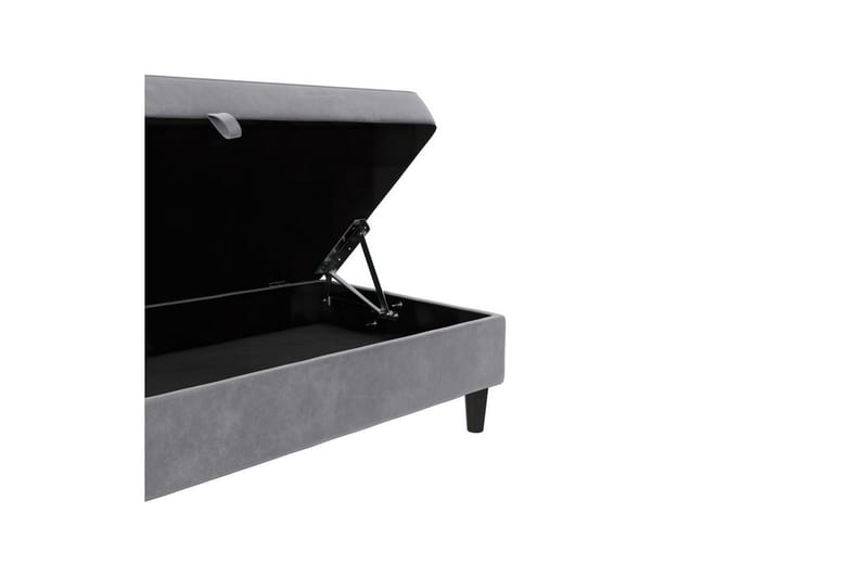 Ottoman/Taburet Hartford Grå, Velour - Grå, Velour - Møbler - Stole & lænestole - Taburet & skammel - Puf