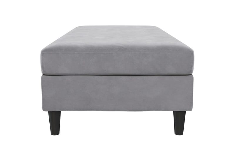 Ottoman/Taburet Hartford Grå, Velour - Grå, Velour - Møbler - Stole & lænestole - Taburet & skammel - Puf